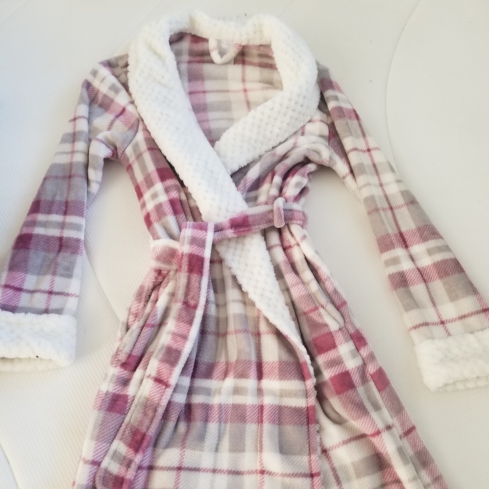 Soft full length plush robe